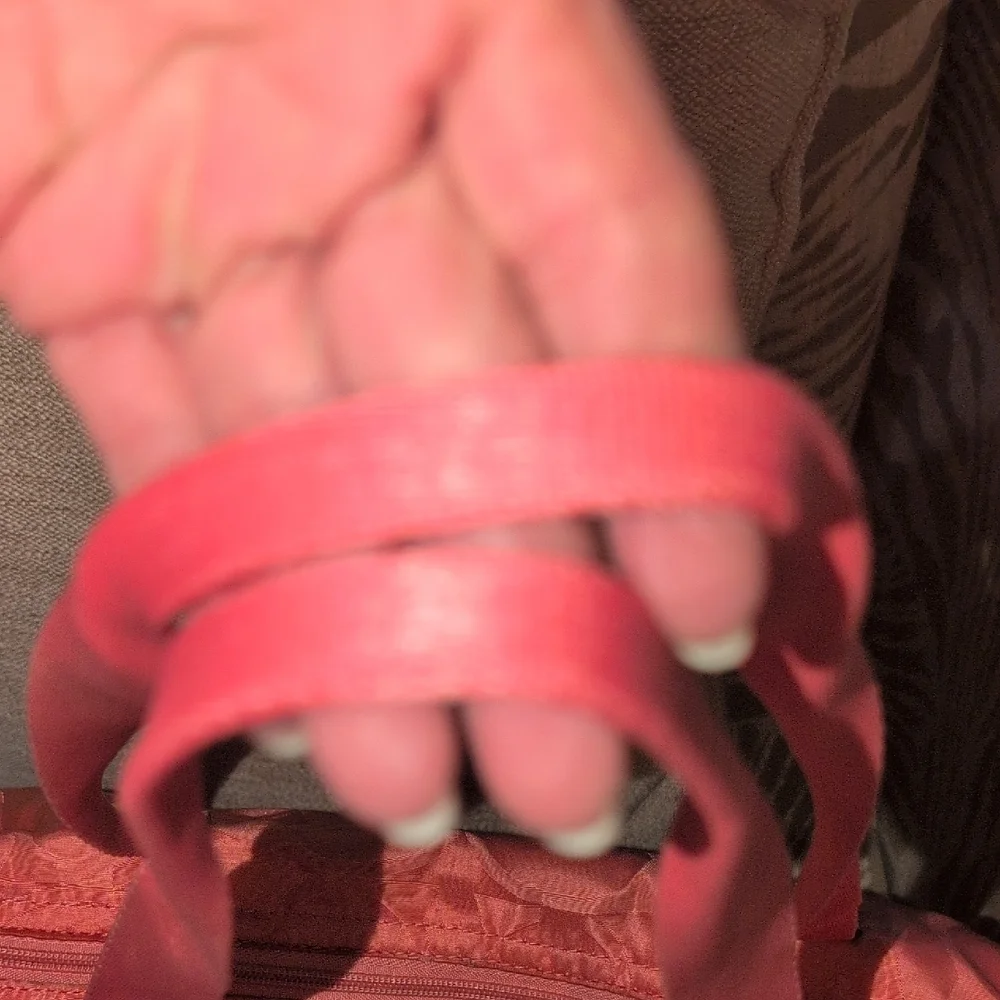 Coach Getaway Nylon Sig Packable Weekender Tote - Coral Pink - Picture 5 of 16